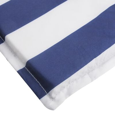 vidaXL Deck Chair Cushion Blue&White Stripe Oxford Fabric