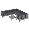 vidaXL Garden Lounge Set Grey, Anthracite