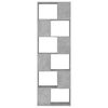 vidaXL Book Cabinet Room Divider Concrete Grey Engineered wood Standard