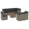 vidaXL Garden Sofa Set Grey