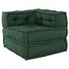 vidaXL Modular Sofa 3 pcs Green Fabric