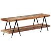 vidaXL TV Cabinet Various wood tones Reclaimed Wood, Powder-Coated Iron