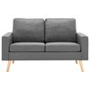 vidaXL Sofa Light grey 100% polyester, solid pine wood, rubberwood Medium