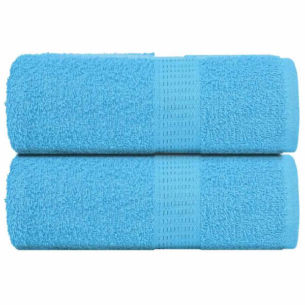 vidaXL Guest Towel Set of 2 Turquoise 100% Ring-spun Cotton
