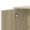 vidaXL Sideboard Sonoma oak Engineered wood 23.6 in x 12.2 in x 27.6 in