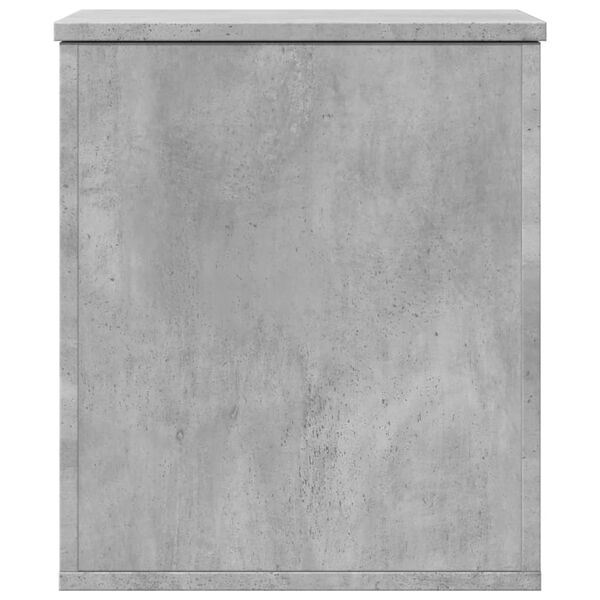 vidaXL Storage Box Concrete Grey Engineered Wood Medium Rectangular
