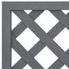 vidaXL Trellis Planter Set of 2 Grey Wood plastic composite Large