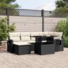vidaXL Garden Sofa Set Black PE rattan Large Modular Garden Sofa Set