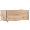 vidaXL Garden Planter Natural Wood Solid Pine Wood Medium Foldable