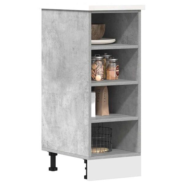 vidaXL Bottom Cabinet Concrete Grey Engineered Wood Standard