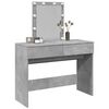 vidaXL Dressing Table Concrete Grey Engineered Wood