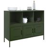 vidaXL Sideboard Olive green Cold-rolled steel Medium Adjustable Feet