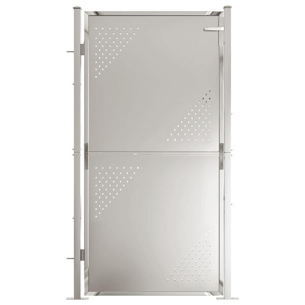 vidaXL Garden Gate 39.4" x 68.9" Stainless Steel
