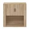 vidaXL Wall Cabinet Sonoma Oak Engineered wood Medium Wall Cabinet
