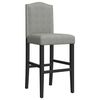 vidaXL Bar Chair Light grey and black