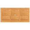 vidaXL Garden Table Natural Teak Solid Teak Wood Medium Extendable
