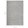 vidaXL Rug Light Gray Polypropylene 55.1 x 78.7 in Rug Rectangular