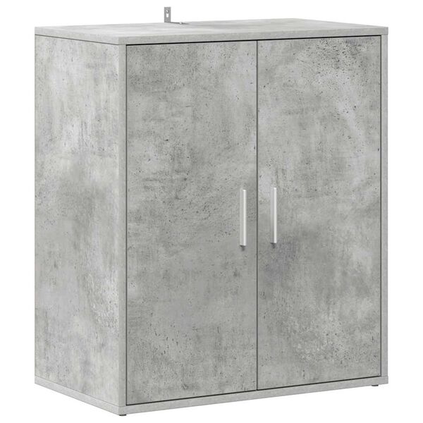 vidaXL Shoe Cabinet Concrete Grey Engineered Wood Medium Shoe Cabinet