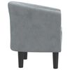 vidaXL Tub Chair Dark Grey Velvet, Pinewood, Plywood, Plastic Standard