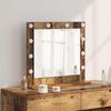 vidaXL Vanity Mirror with Mirror Old Wood 23.62 x 21.65 x 7.09 in