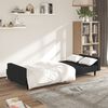 vidaXL Sofa Bed Black Velvet (100% polyester), wood, plastic 2-Seater