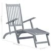vidaXL Patio Deck Chair Acacia Wood Natural Solid Acacia Wood Standard