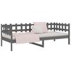vidaXL Day Bed Gray Solid pine wood Twin Convertible
