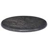 vidaXL Table Top Black Marble &Oslash;19.7x1.0 in Durable Table Top Round