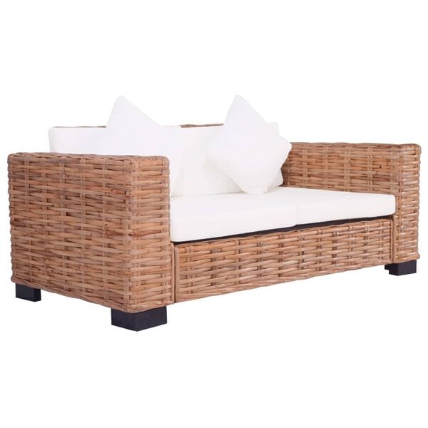 vidaXL Garden Sofa Natural Rattan