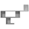 vidaXL Wall Shelf Grey Sonoma Engineered Wood 39.4 x 5.9 x 27.6 in