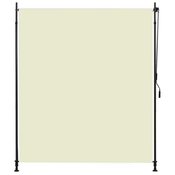 vidaXL Roller Blind Cream Polyester 78.7 x 106.3 in Height-Adjustable