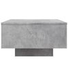 vidaXL Coffee Table Concrete Gray Engineered Wood Low Coffee Table