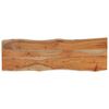 vidaXL Table Top Natural Wood Solid Acacia Wood 43.3 x 15.7 in Durable