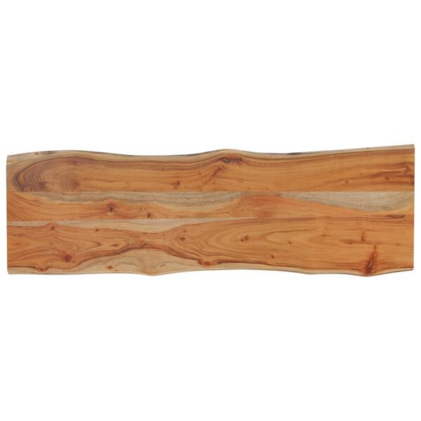 vidaXL Table Top Natural Wood Solid Acacia Wood 43.3 x 15.7 in Durable