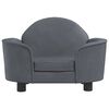 vidaXL Dog Bed Dark Grey Velvet Small Sturdy Dog Sofa Other Modern
