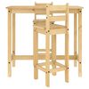 vidaXL Bar Set Honey wood Solid pine furniture Simple Bar Set