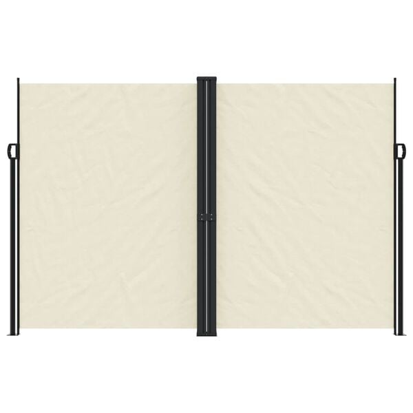 vidaXL Retractable Side Awning Cream