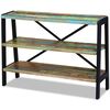 vidaXL Side Table Multicolor Reclaimed wood and steel Small