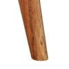 vidaXL Side Table Brown and White Solid Acacia Wood Small Side Table