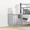 vidaXL Bedside Cabinet Grey 19.69 x 13.58 x 19.69 in Engineered wood