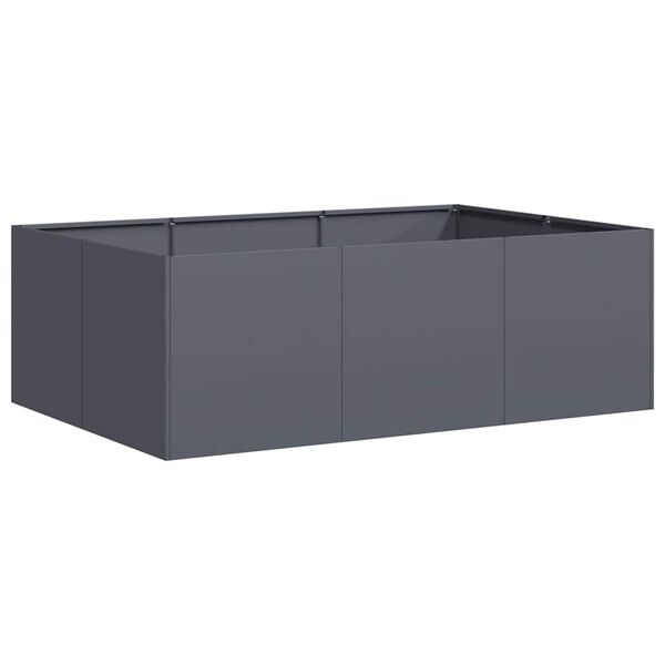 vidaXL Planter Anthracite Cold-rolled steel Large Durable Planter