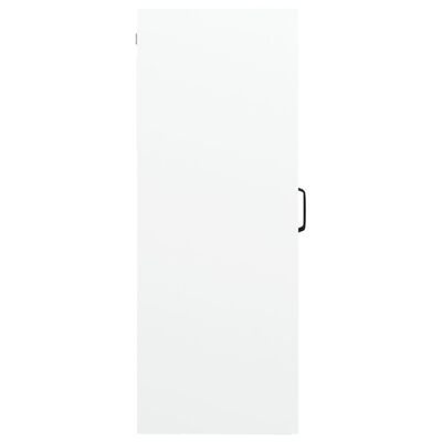 vidaXL Hanging Wall Cabinet High Gloss White 27.4"x13.4"x35.4"