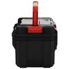 vidaXL Tool Box Black and Red 17.7x11.0x10.4"