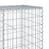 vidaXL Gabion Basket Silver Galvanized Iron 78.7x19.7x39.4 in