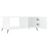 vidaXL Coffee Table White Engineered wood, iron Medium Coffee Table