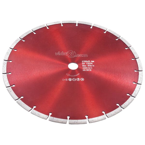 vidaXL Diamond Cutting Disc Steel 13.78 "