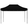 vidaXL Party Tent Black Oxford fabric, Powder-coated steel