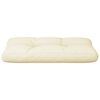 vidaXL Pallet Cushion Cream 100% polyester Waterproof Cushion