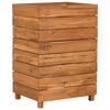 vidaXL Raised Bed Natural Teak Recycled teak wood, steel Medium