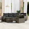 vidaXL Garden Sofa Set Grey